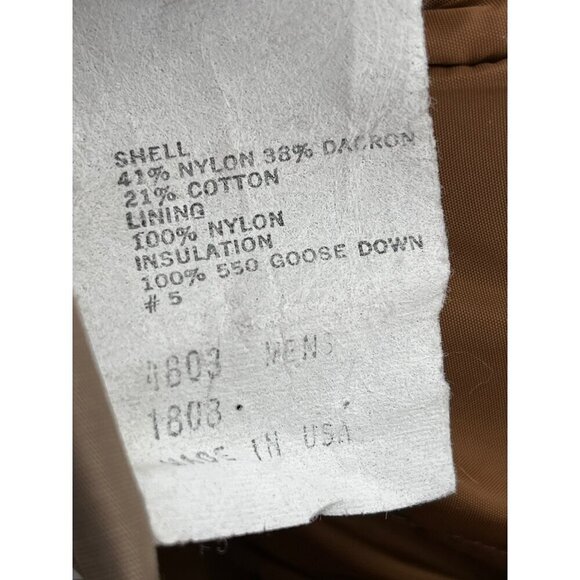 Jansport Mens Vintage Two-Tone Puffer Jacket With Corduroy Collar Medium - Picture 11 of 12